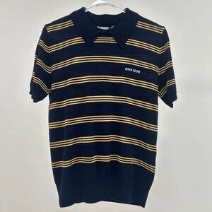 MIU MIU Knitted silk and cashmere polo shirt